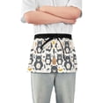 thumbnail image 1 of Bears Bag Notebook Clock Leaf Server Apron with 3 Pockets Waterproof Waitress Waist Short Apron for Man Woman 12 Inches, 1 of 7
