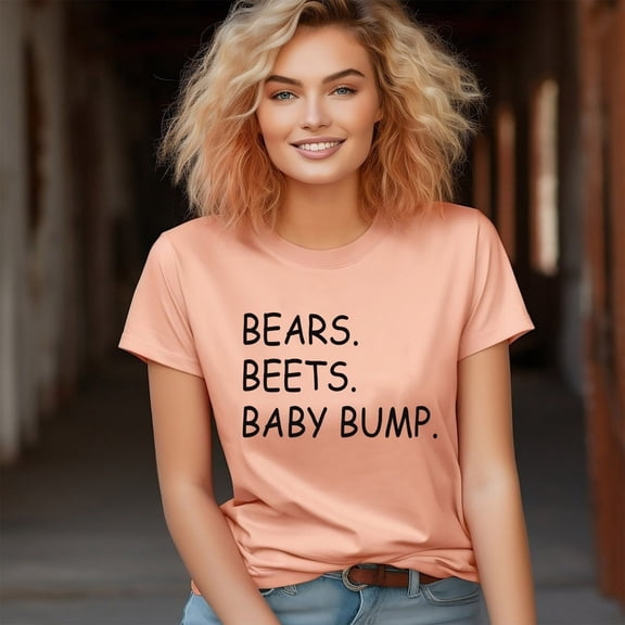 Bears Beets Baby Bump Shirt, Pregnancy Announcement, Baby Shower , The Office, Dwight Schrute, Mommy To Be Shirt, Pregnancy Tee Tshirt All Size S-5XL