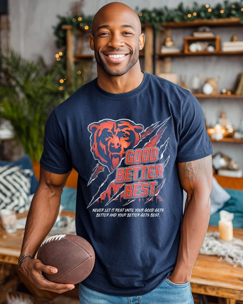 Bears Claw Good Better Best T-Shirt, Vintage Chicago Sports Graphic ...
