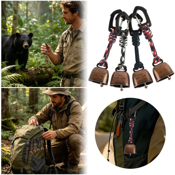 For Bears Decorative For Bear Prevention Neck For For Hiking Camping Trekking Outdoor Adventures Aluminum Frame Backpack Hiking Kits for Adults Winter Necessities Stuff Cooking Set Camping