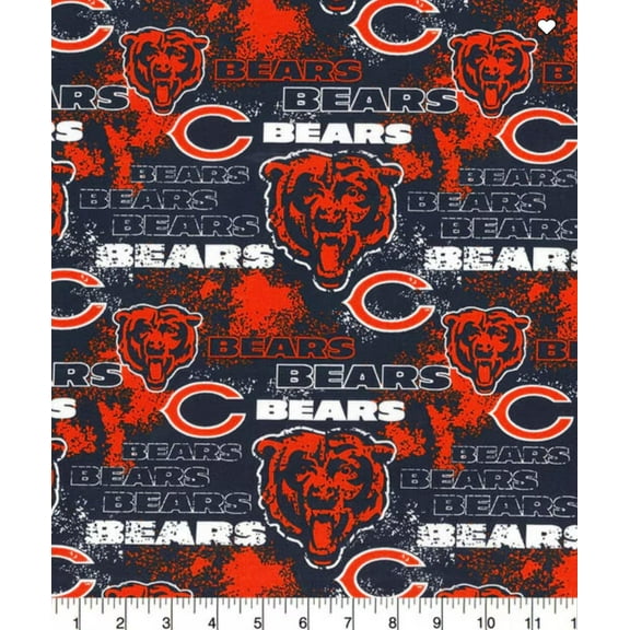 Bears Distressed Cotton Fabric
