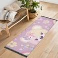 thumbnail image 1 of Bears Face Flowers and Rainbows Runner Rug Machine Washable Area Rugs Carpet Non Slip Entryway Mat for Bedroom Entryway Front Door, 1 of 7