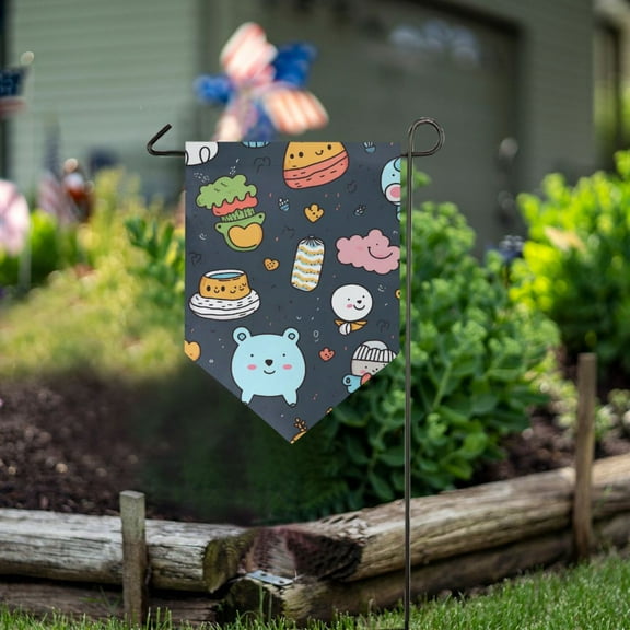 Bears Foods Garden Flag 18" x 12.5" Double Sided Yard Lawn Outdoor Decor Small Yard Flags