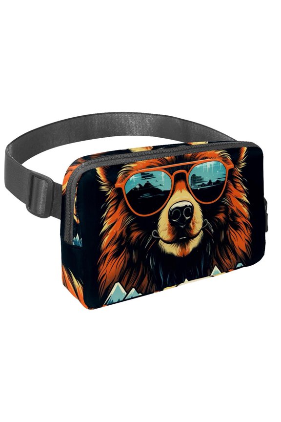 Bears Lightweight, Adjustable Waist Bag with Extension Strap - Unisex Crossbody Belt Bag