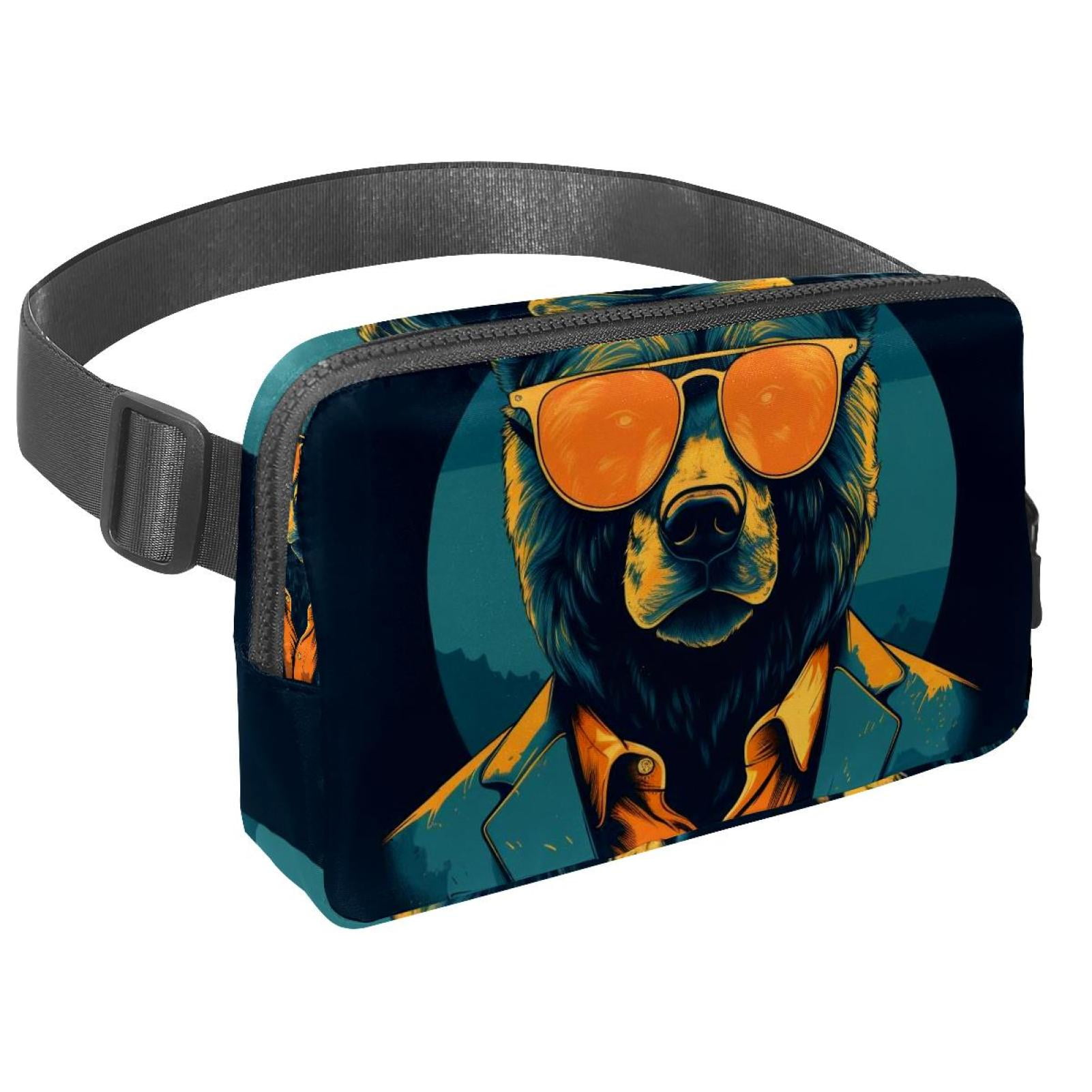 Bears Lightweight Adjustable Waist Bag with Extension Strap - Unisex Running Belt Bag