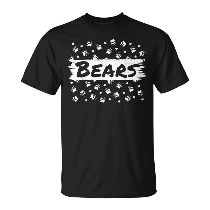 Bears Mascot School Spirit Back To School Footprint Squad TShirt ...
