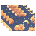 thumbnail image 1 of Bears and Moon Stars 12×18 inch Placemats Heat Resistant Washable Foldable Rectangular Placemats Set Decoration Indoor Outdoor for Kitchen Dining Table 1PC, 1 of 8
