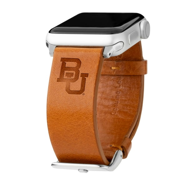 Bears Premium Leather Unisex Watch Band for Apple Watch - 42/44/45/49mm(46mm Series 10) Long Tan by Affinity Bands