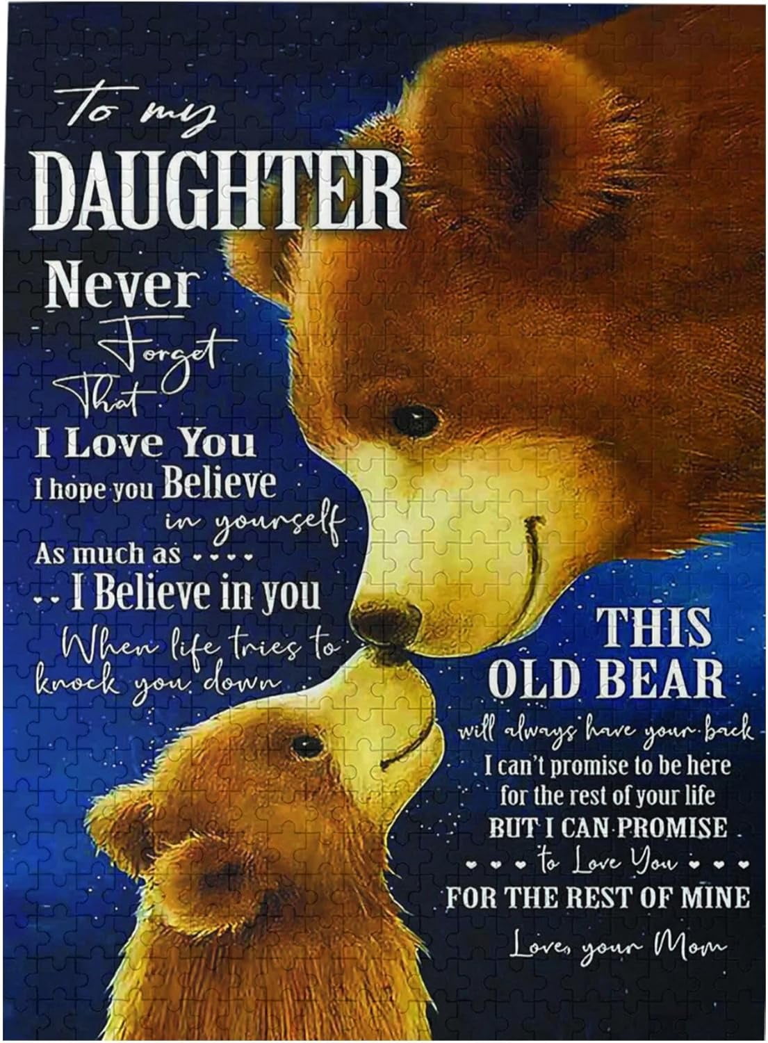 300-Piece Jigsaw Puzzle - 'Never Forget Who You Are' Little Girl & Horse Art, Premium Wooden, Family Activity & Home Decor