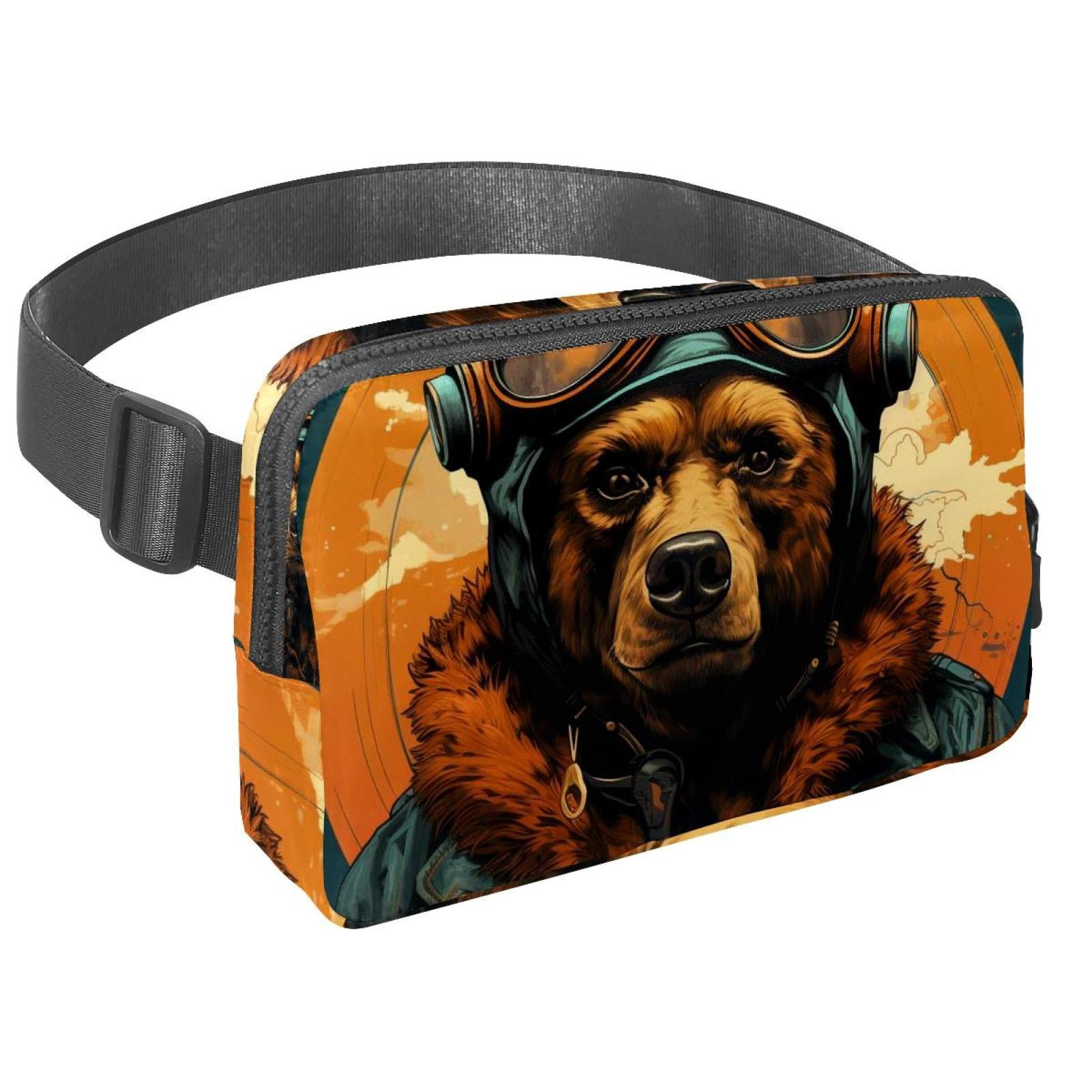 Bears Running Belt Fanny Packs Waist Packs with Extension Strap Unisex Lightweight Adjustable