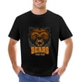 thumbnail image 1 of Bears Sport Team Men’s Graphic T-shirt Vintage Short Sleeve Sport Tee Black 3XL, 1 of 2