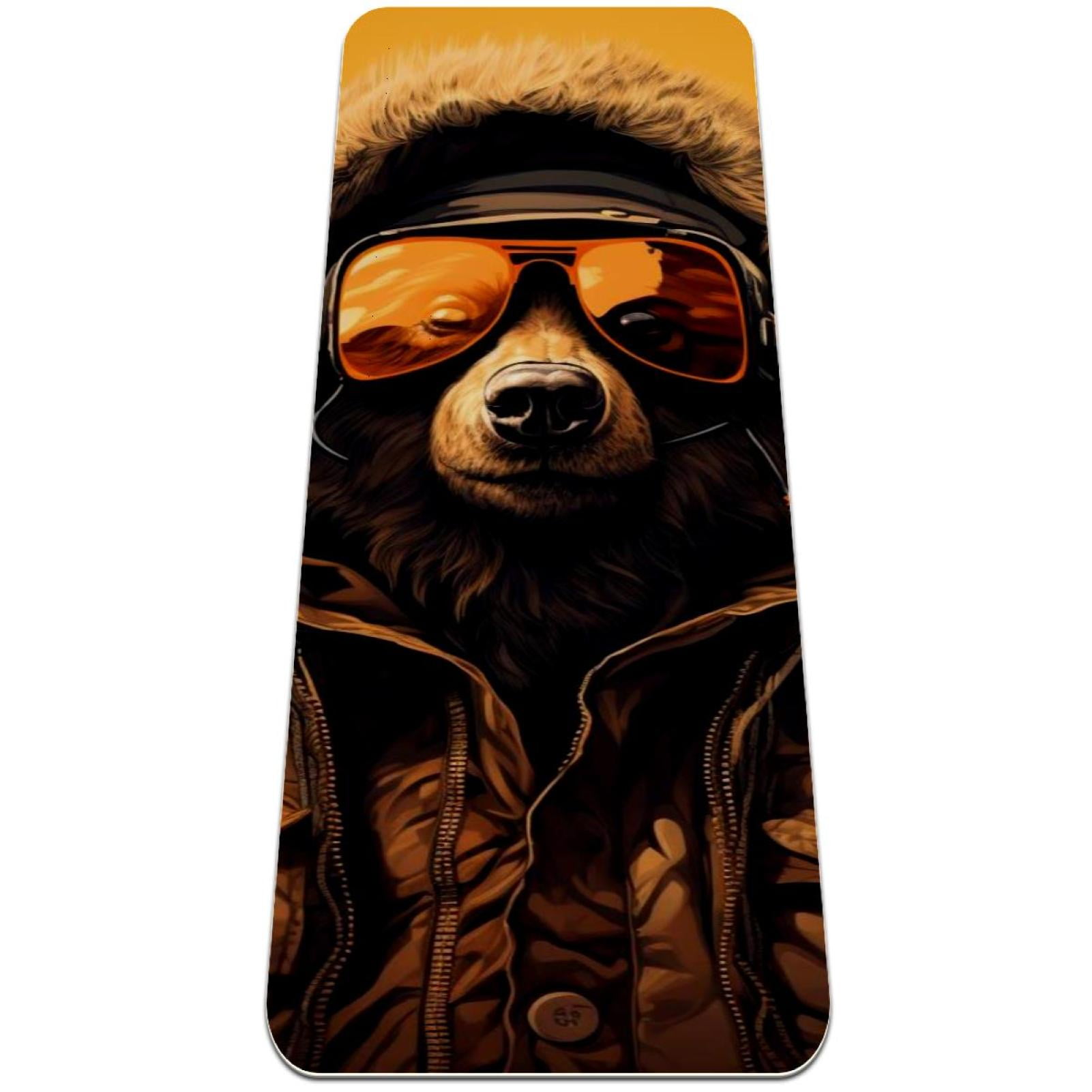 Bears TPE Yoga Exercise Mat for Home Gym Pilates Workouts 6mm Thick