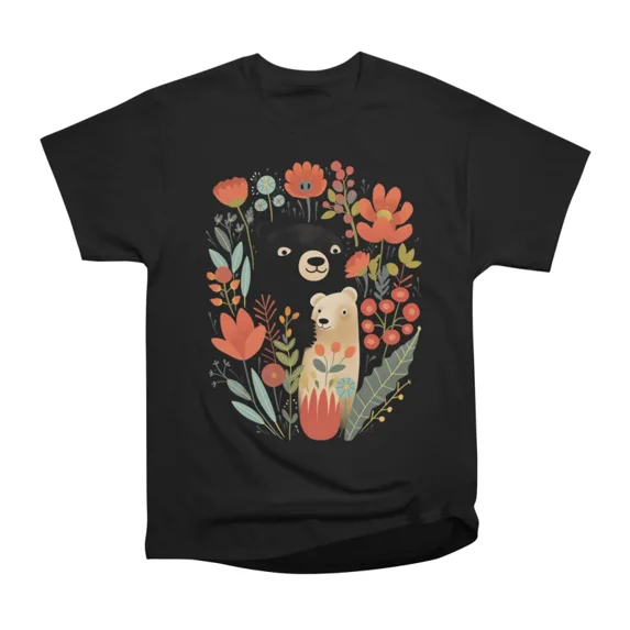 Bears of Flowers T-Shirt Tee Gift For Him Merch For Her Apparel For Friend
