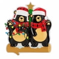 thumbnail image 1 of Bears with Scarf & Santa Hat Family of 2 Ornament Best Friends Couple Kit, 1 of 4