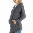 thumbnail image 1 of Bearsland Female Long Sleeve Maternity Hoodie Shirt Casual Top Pregnacy Sweatshirt, 1 of 6