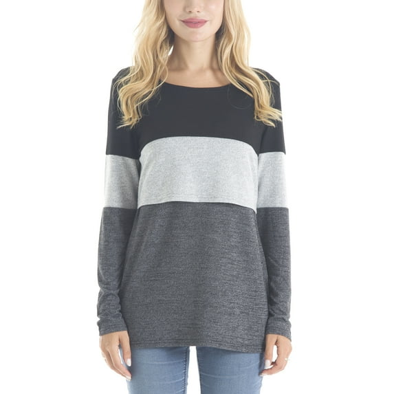 Bearsland Female Long Sleeve Maternity Nursing Top Breastfeeding Shirts