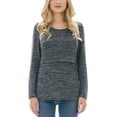 thumbnail image 1 of Bearsland Female Long Sleeve Maternity Nursing Top Breastfeeding Shirts, 1 of 5