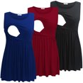 thumbnail image 1 of Bearsland Female Sleeveless Maternity Tank Tops Breastfeeding Nursing Clothes, 1 of 6