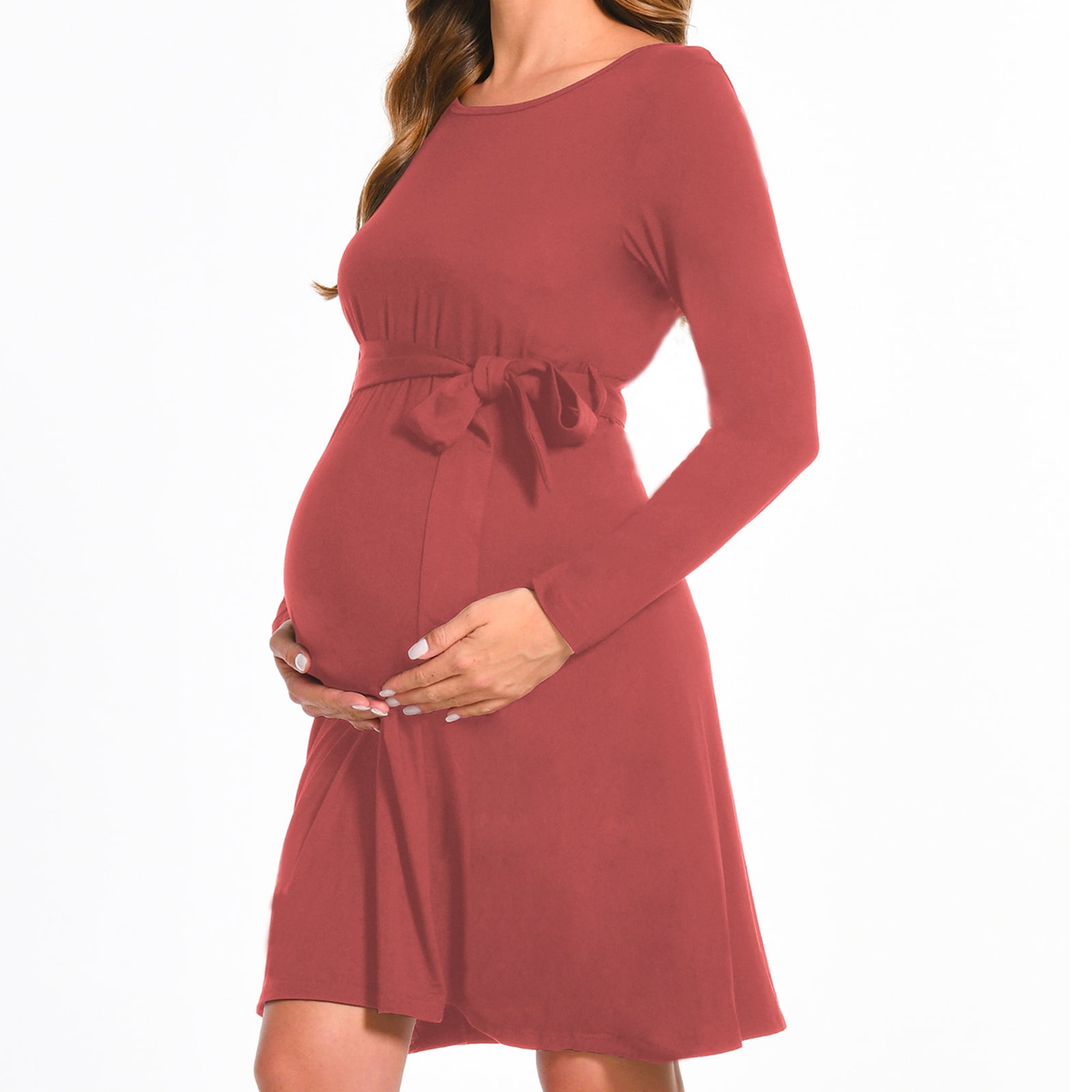JURANMO Maternity Maxi Dress for Women Casual Wrap Long Baby Shower Pregnancy  Dresses Cold Shoulder Solid Color Cocktail Long Dress - Walmart.com