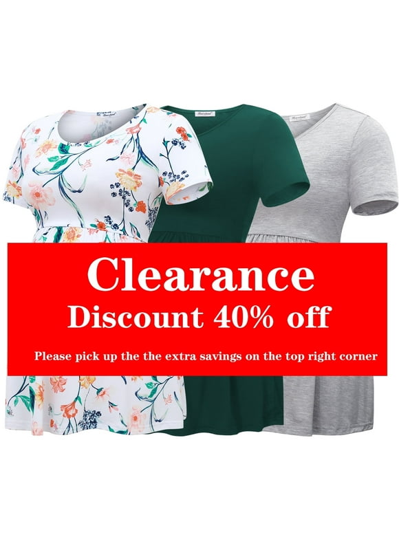 Women's Short Sleeve Maternity T-Shirts Pregnancy Clothes