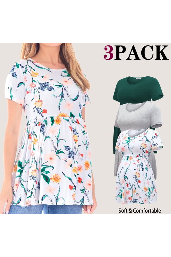 Women's Short Sleeve Maternity T-Shirts Pregnancy Clothes