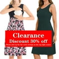 thumbnail image 1 of Bearsland Women’s Sleeveless Maternity Nursing Dress Breastfeeding Pregnancy Clothes With Pockets 2-Pack, 1 of 8