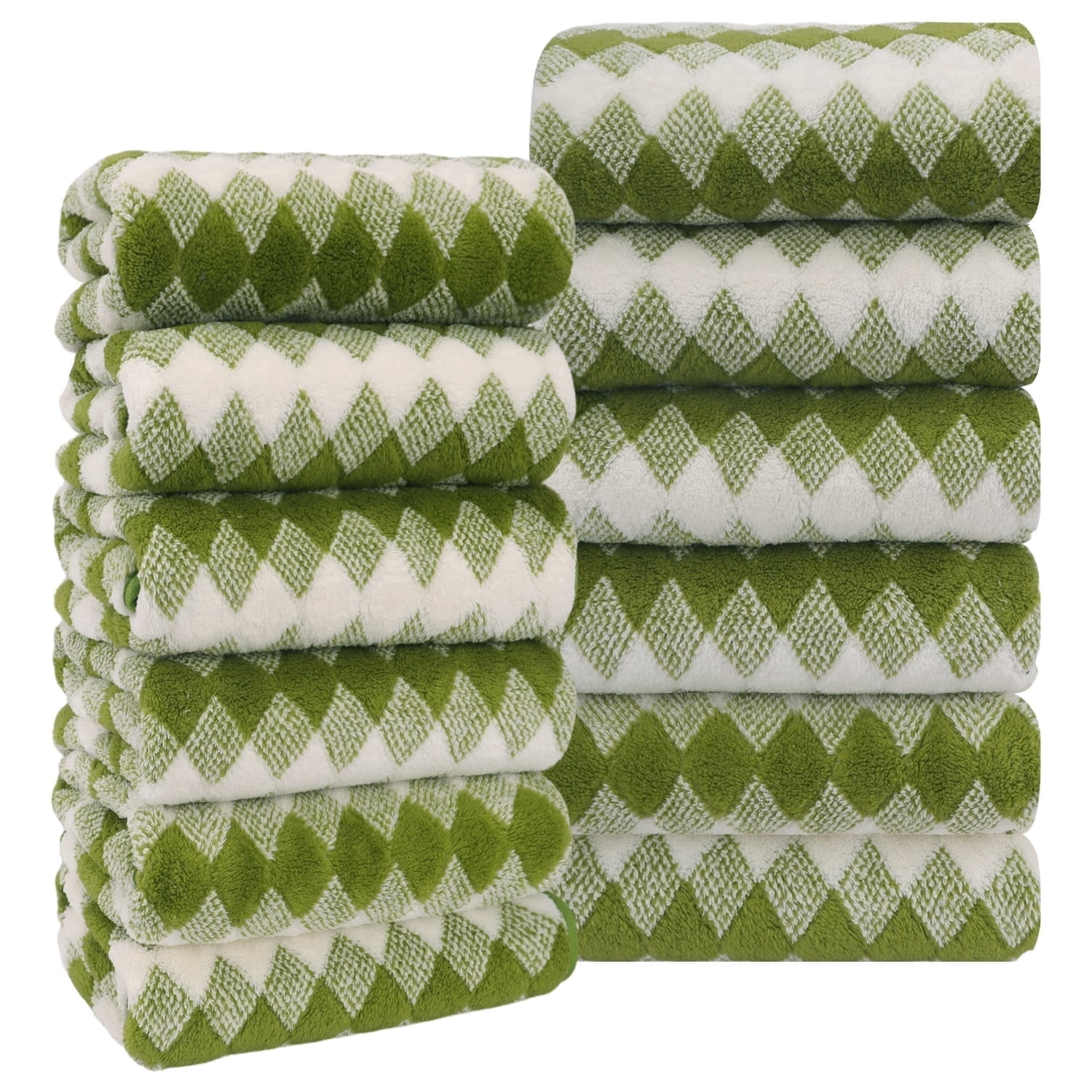 Beartech 12 Piece Hand Towel Set, Ultra Soft 16