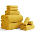 thumbnail image 1 of Beartech 8 Piece Microfiber Bath Towels Set - 2 Bath sheet, 2 Hand Towel, 4 Washcloths, Soft, Highly Absorbent, Quick Dry & Less Lint Shower towel for Bathroom, Hotel-Ginger, 1 of 9