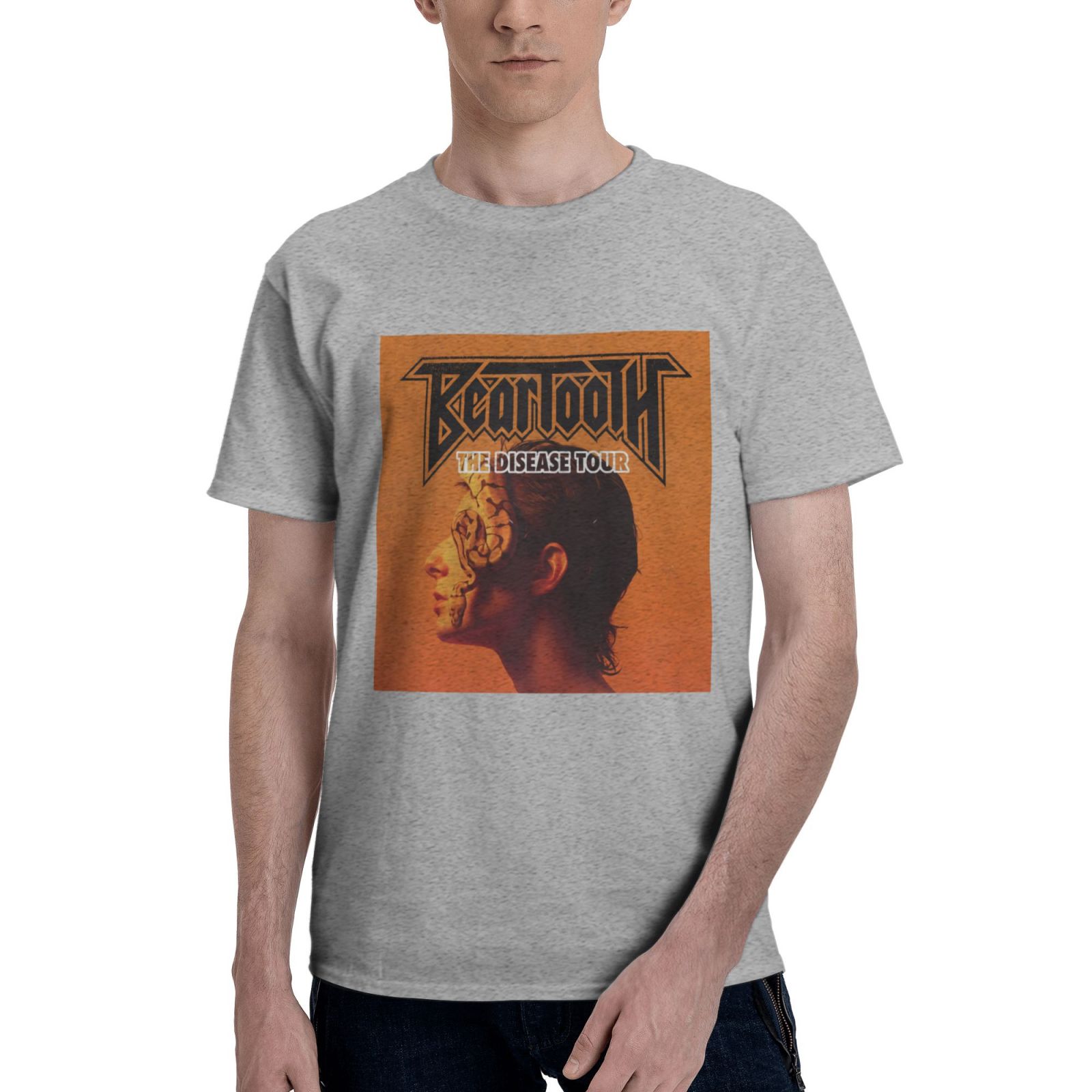 Beartooth Band Mens 2024 Summer Basic Short Sleeve T Shirt Cotton