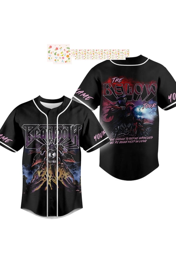 Beartooth The Below Tour Personalized Baseball Jersey