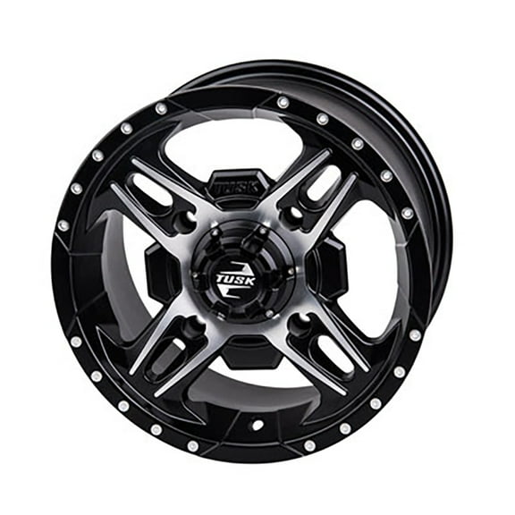 Beartooth Wheel 14x7 5.0 + 2.0 Machined/Black 4/156 Compatible With Yamaha Wolverine RMAX 4 1000 LE 2021