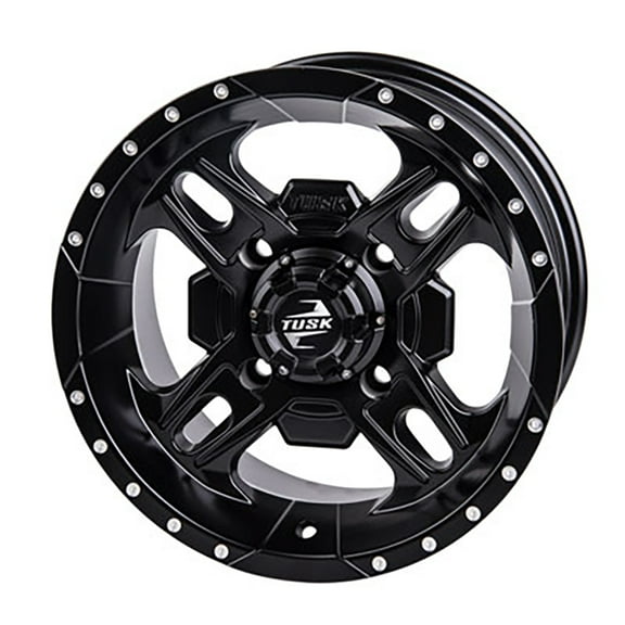 Beartooth Wheel 14x7 5.0 + 2.0 Matte Black 4/137 Compatible With Can-Am Defender HD10 Max X MR 2020