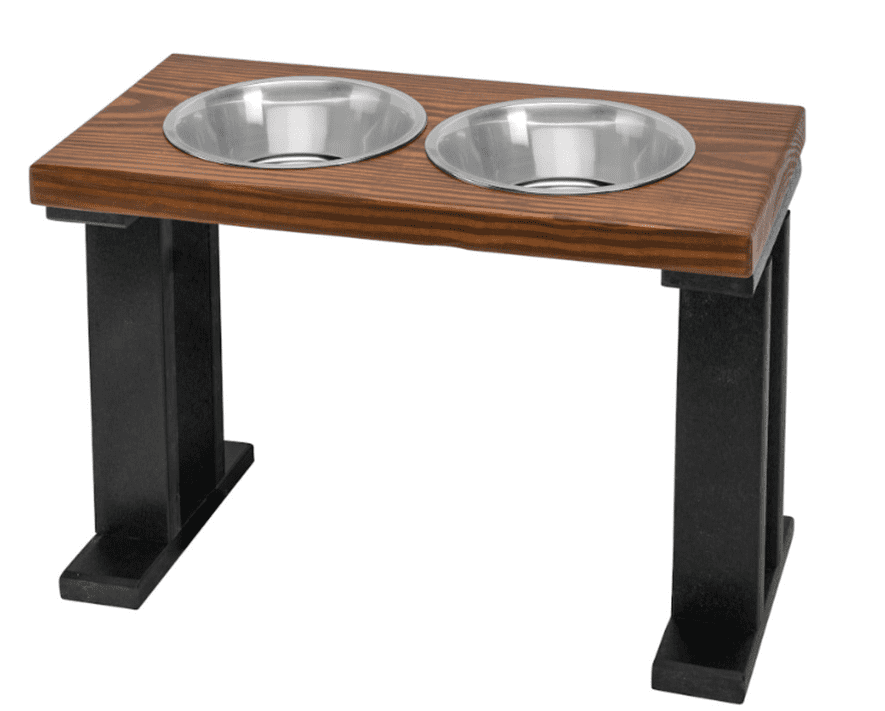 Bearwood Essentials Farmhouse 2 Bowl Elevated Regular Feeder Multi