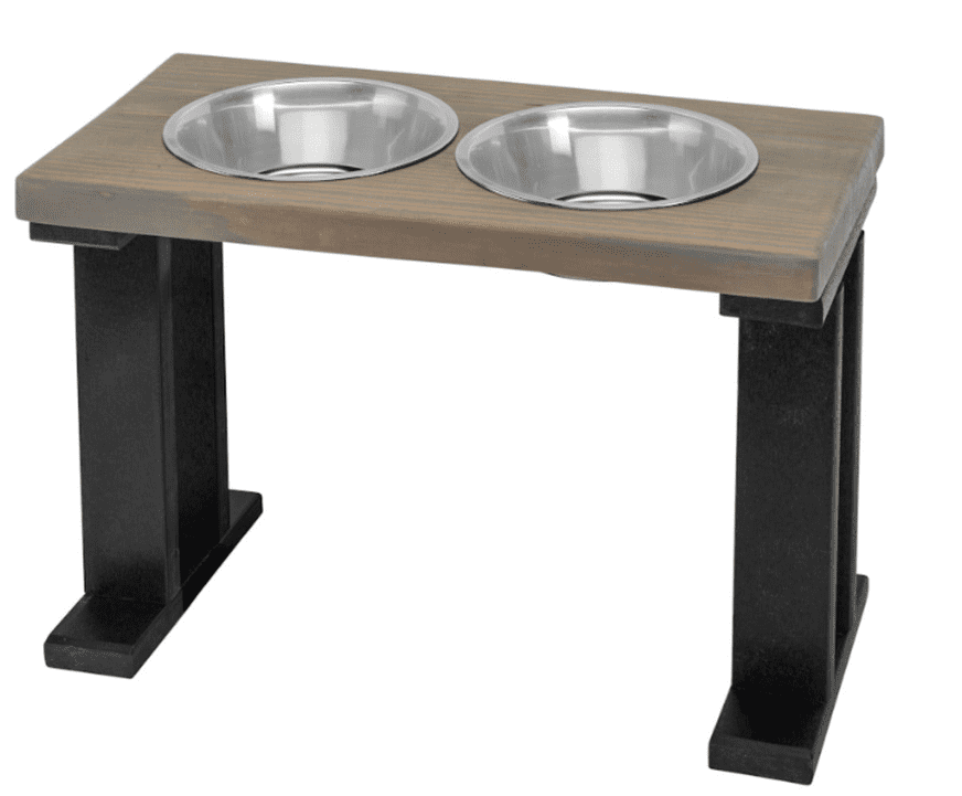 Bearwood Essentials Farmhouse 2 Bowl Elevated Regular Feeder Multi