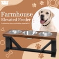 thumbnail image 1 of Bearwood Essentials Your Pet's Dining Experience with Premium 3-Bowl Farmhouse-Style Feeder for Dog, 1 of 8