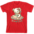 thumbnail image 1 of Beary Cute Teddy Bear Boy's Red Crew Neck Short Sleeve Tee-Medium, 1 of 2