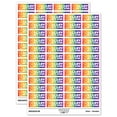 thumbnail image 1 of Beary Very Nice Work Teacher Student School Sticker Set - Rainbow - Matte Finish - 1.25" Mini, 1 of 7