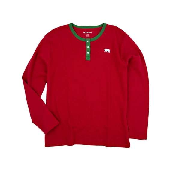 Beary XMAS Christmas Adult Long Sleeve Pajama T-Shirt - 2X-Large