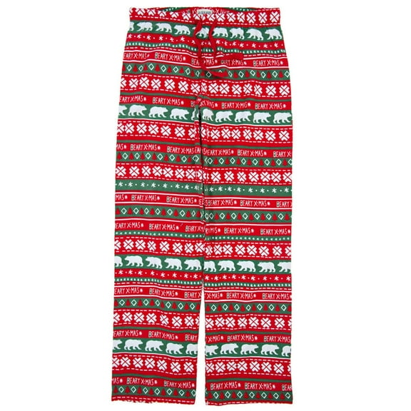 Beary XMAS Ugly Christmas Sweater Adult Pajama Pants - 2X-Large