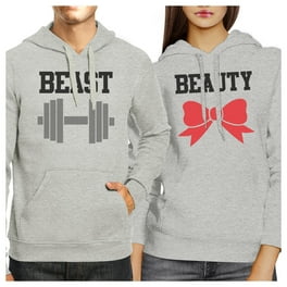 Matching Couple Hoodies King and Queen Back Print Walmart