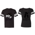thumbnail image 1 of Beast Beauty Matching Couple Cotton Jerseys (Men Black / Women Black) (Men S / Women S), 1 of 3
