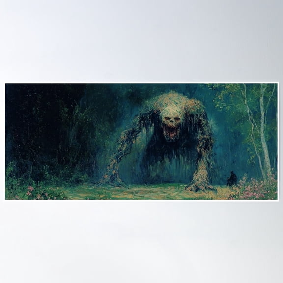 Beast Beneath The Boughs Poster Wall Art, Modern Wall Decor, 16x24 UNFRAMED