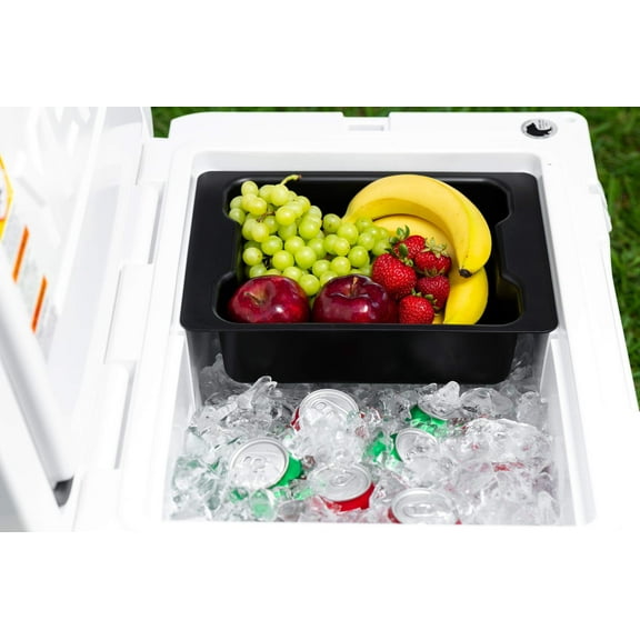Beast Cooler Accessories Solid Plastic Dry Goods Tray for Yeti Tundra Haul Cooler, Black, 12