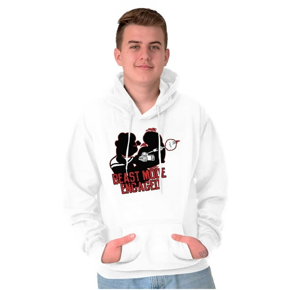 Beast Engaged Popeye Gym Workout Hoodie Sweatshirt Women Men Brisco Brands S