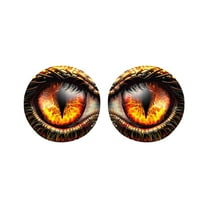 Beast Eyes Headlight Decals Pair, Beast Decals for Jeep Truck, Eye Headlight Decal, Round Eye Headlight Decal, Car Accessories, 3D Stereo Eyes Stickers Decal, Car Body Window Bumper Decoration