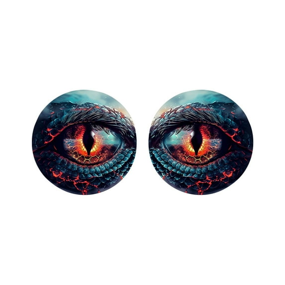 Beast Eyes Headlight Decals Pair, Car Body Window Bumper Decoration, Beast Decals for Jeep Truck, Eye Headlight Decal, 3D Stereo Eyes Stickers Decal, Round Eye Headlight Decal, Car Accessories
