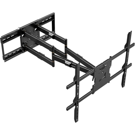 THE Beast Full Motion TV Wall Mount for Extra Large 85, 90, 98, 100, 110" TVs with 39 Inch Long Reach Extension Arms - 275 Lbs Capacity Heavy Duty Dual Arm TV Mount