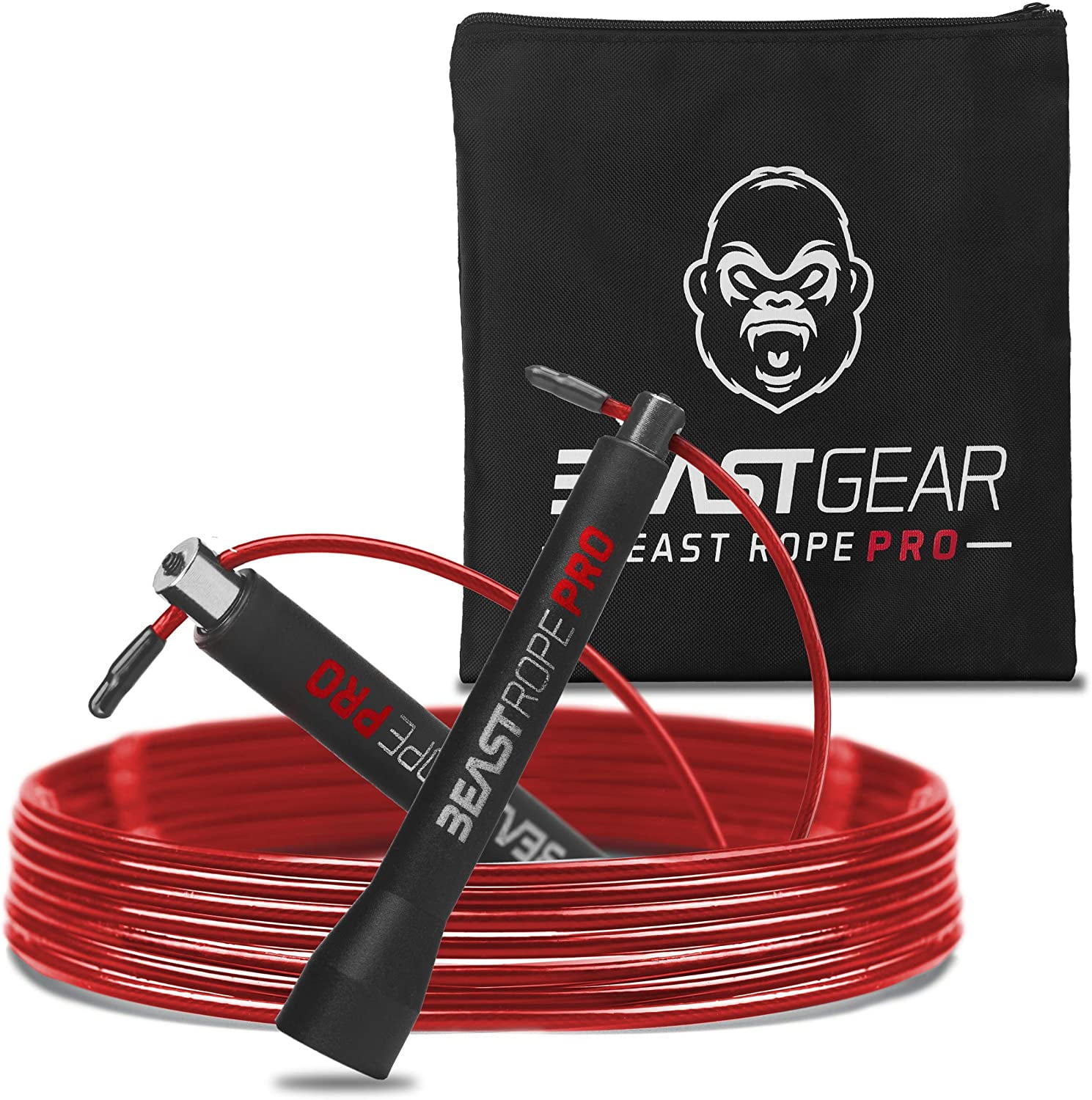 Beast Gear Pro Speed Jump Rope - Professional Fitness Jump Ropes for Women  and Men - Skipping Rope for Exercise