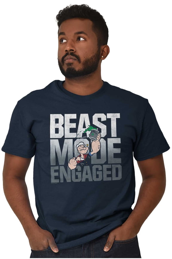 Beast Gym Engaged Popeye Sailor Men's Graphic T Shirt Tees Brisco Brands S