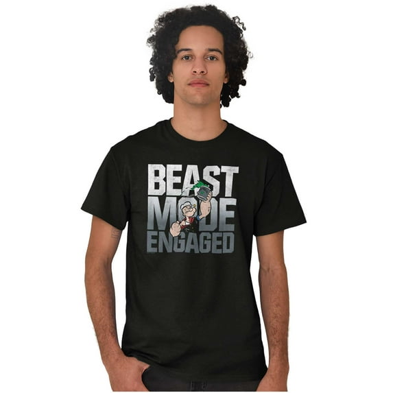 Beast Gym Engaged Popeye Sailor Men's Graphic T Shirt Tees Brisco Brands S